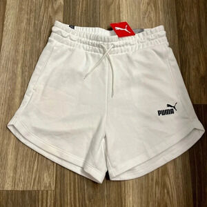 NWT Puma White and Black Shorts Size Small